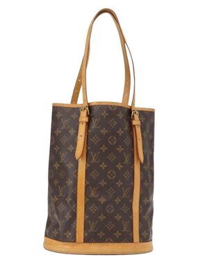 Authentic LOUIS VUITTON Monogram Bucket GM Shoulder Bag M42236 LV